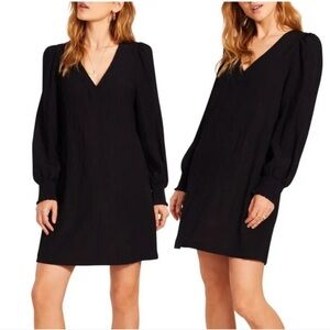 BB Dakota x Steve Madden Ruston textured long sleeve shift minidress XS